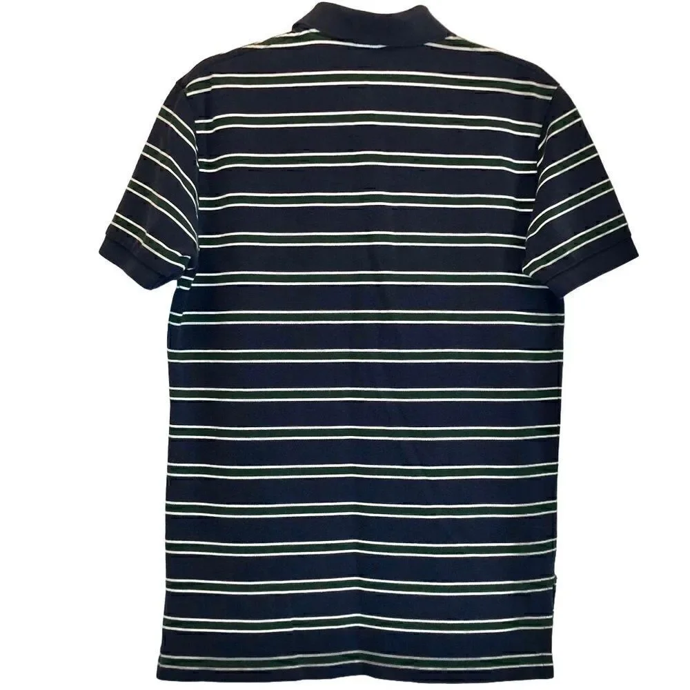 Polo by Ralph Lauren Striped Polo in Navy/Green/White/Red Men’s M